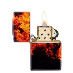 فندک زیپو اصل 46389 | Zippo Campfire Inferno Design