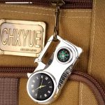 فندک گازی اتمی قطب‌نما و ساعت طلایی کد d1235