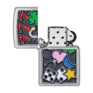 فندک زیپو اصل 48682 Zippo All Luck Design