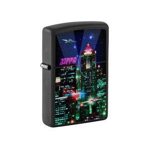 فندک زیپو اصل Zippo 218 Cyber City Design 48506
