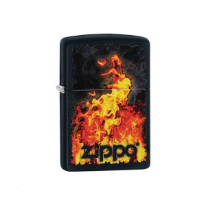 فندک زیپو اصل Zippo CI412316 Zippo And Fire Design 218
