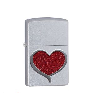 فندک زیپو اصل 205 Zippo Glitter Heart کد 29410
