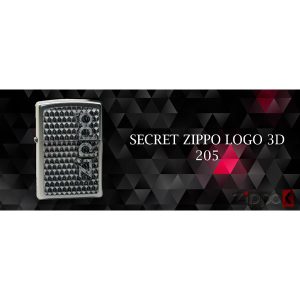فندک زیپو اصل SECRET ZIPPO LOGO 3D کد 250
