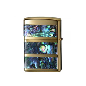 فندک زیپو صدفی کاستوم | Zippo Around Shell Gold 2KG