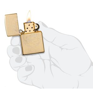 فندک زیپو اصل Zippo FISHERMAN 254B کد 49610