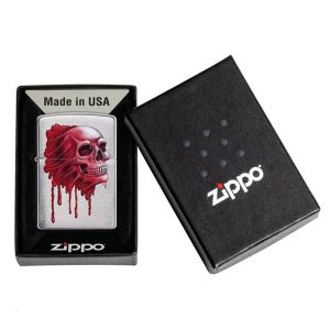 فندک زیپو اصل Zippo Skull Design کد 49603
