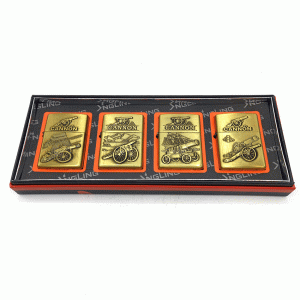 ست 4 عدد فندک بنزینی مدل توپ جنگی کد a13107