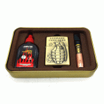 ست فندک بنزینی ، چوب سیگار و بنزین کد a13104