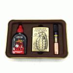 ست فندک بنزینی ، چوب سیگار و بنزین کد a13104