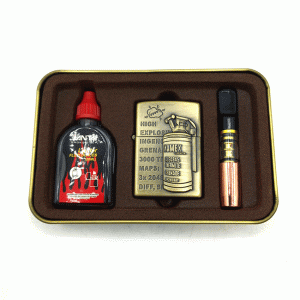 ست فندک بنزینی ، چوب سیگار و بنزین کد a13102