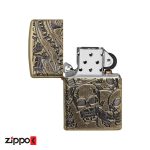 فندک زیپو اصل 49035 | Zippo Freedom Skull Design