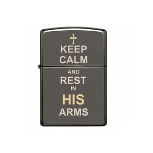 فندک زیپو اصل Zippo Keep Calm Design 150 کد 29610