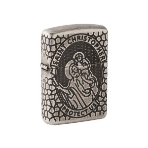 فندک زیپو اصل Zippo St-Christopher Metal Design 49160