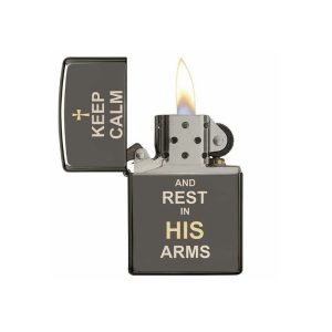 فندک زیپو اصل Zippo Keep Calm Design 150 کد 29610