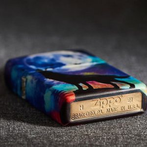 فندک زیپو اصل 49683 Zippo Wolf Design