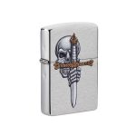 فندک زیپو اصل 49488 | Zippo Sword Skull Design