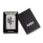 فندک زیپو اصل 49488 | Zippo Sword Skull Design
