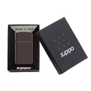 فندک زیپو اصل Zippo Slim Brown کد 49266