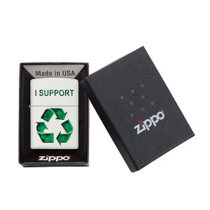 فندک زیپو اصل Zippo 214 I Support Recycling CI412230