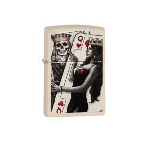 فندک زیپو Zippo Skull 216 King Queen Beauty کد 29393
