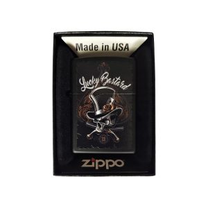 فندک زیپو اصل Zippo Skeleton Top Hat Design کد CI407896