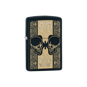 فندک زیپو اصل Zippo Skulls Black Matte کد 29404