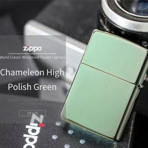 فندک زیپو اصل Zippo Classic High Polish Green کد 28129