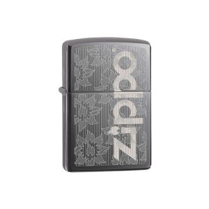 فندک زیپو اصل Zippo Floral Logo Laser کد 29241