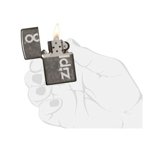 فندک زیپو اصل Zippo Floral Logo Laser کد 29241