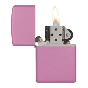 فندک زیپو اصل Zippo Regular Pink Matte کد 238