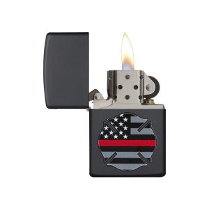 فندک زیپو اصل Zippo Flag Red Line Design کد 29553