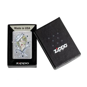 فندک زیپو اصل Zippo Sailor Girl Tattoo Design 49789