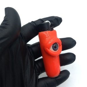 فندک فانتزی کلیپر اصل خمیری مدل تک چشم نارنجی