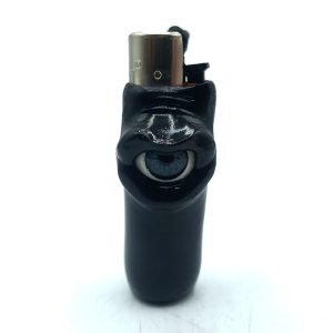 فندک فانتزی کلیپر اصل خمیری مدل تک چشم مشکی