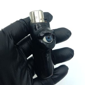 فندک فانتزی کلیپر اصل خمیری مدل تک چشم مشکی