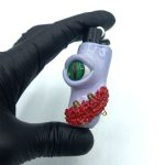 فندک فانتزی کلیپر اصل خمیری مدل تک چشم بنفش