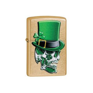 فندک زیپو اصل Zippo Irish Skull Design کد 49121