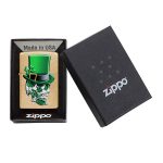 فندک زیپو اصل Zippo Irish Skull Design کد 49121