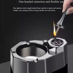 ست زیرسیگاری و فندک بنزینی Honest (جرقه برقی/ تمام فلز) اورجینال