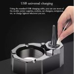 ست زیرسیگاری و فندک بنزینی Honest (جرقه برقی/ تمام فلز) اورجینال