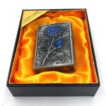 فندک بنزینی مدل رز آبی کد d127