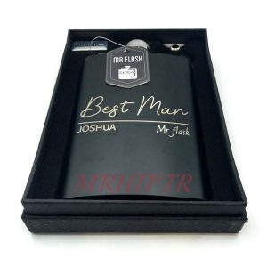 هیپفلاسک (قمقمه جیبی) طرح BEST MAN کدa510131