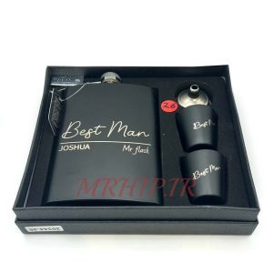 هیپفلاسک (قمقمه جیبی) 2شات طرح BEST MAN کدa520432