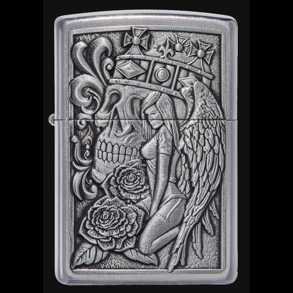 4-307 فندک زیپو مدل 49442 Skull and Angel
