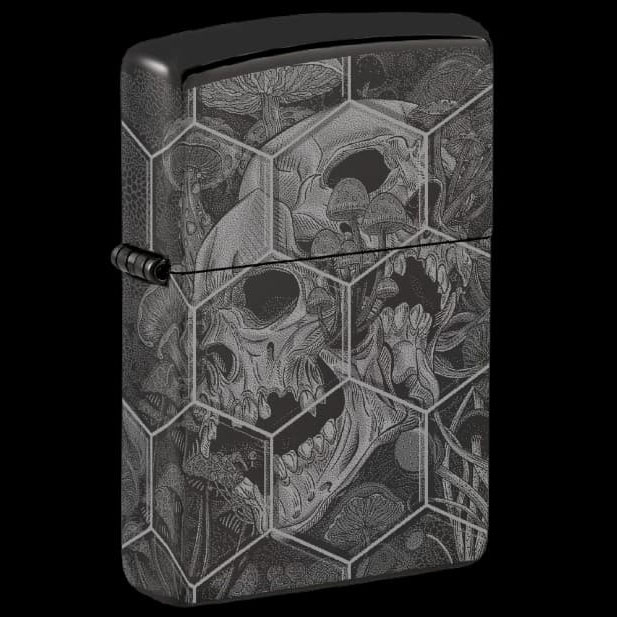 Mushroom-Skulls-1 فندک زیپو مدل 46425 Mushroom Skulls