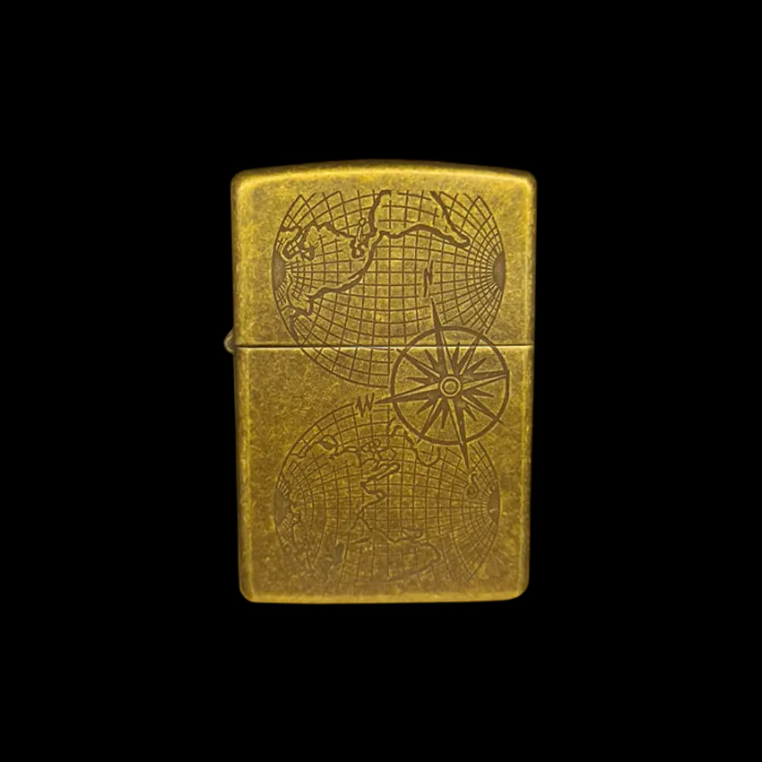Zippo-201FB-World-Maps-Lighter-1 فندک زیپو 201FB WORLD MAPS