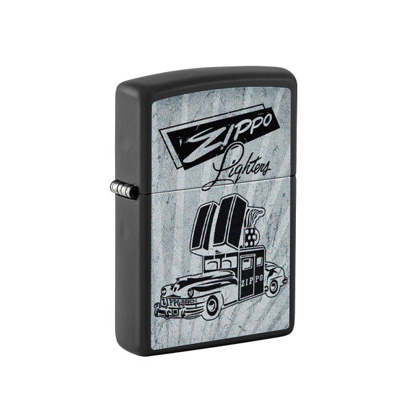 Zippo-218-Car-Design-Black-Matte-48572 فندک زیپو اصل 48572 | Zippo 218 Car Design