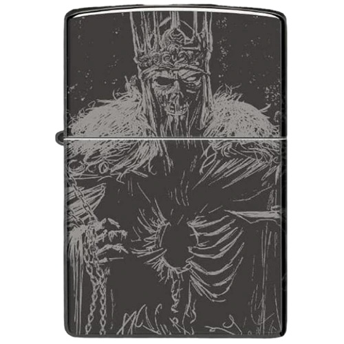 Zippo-Lighter-Model-46139-Skull-King-Design فندک زیپو مدل 46139 Skull King Design